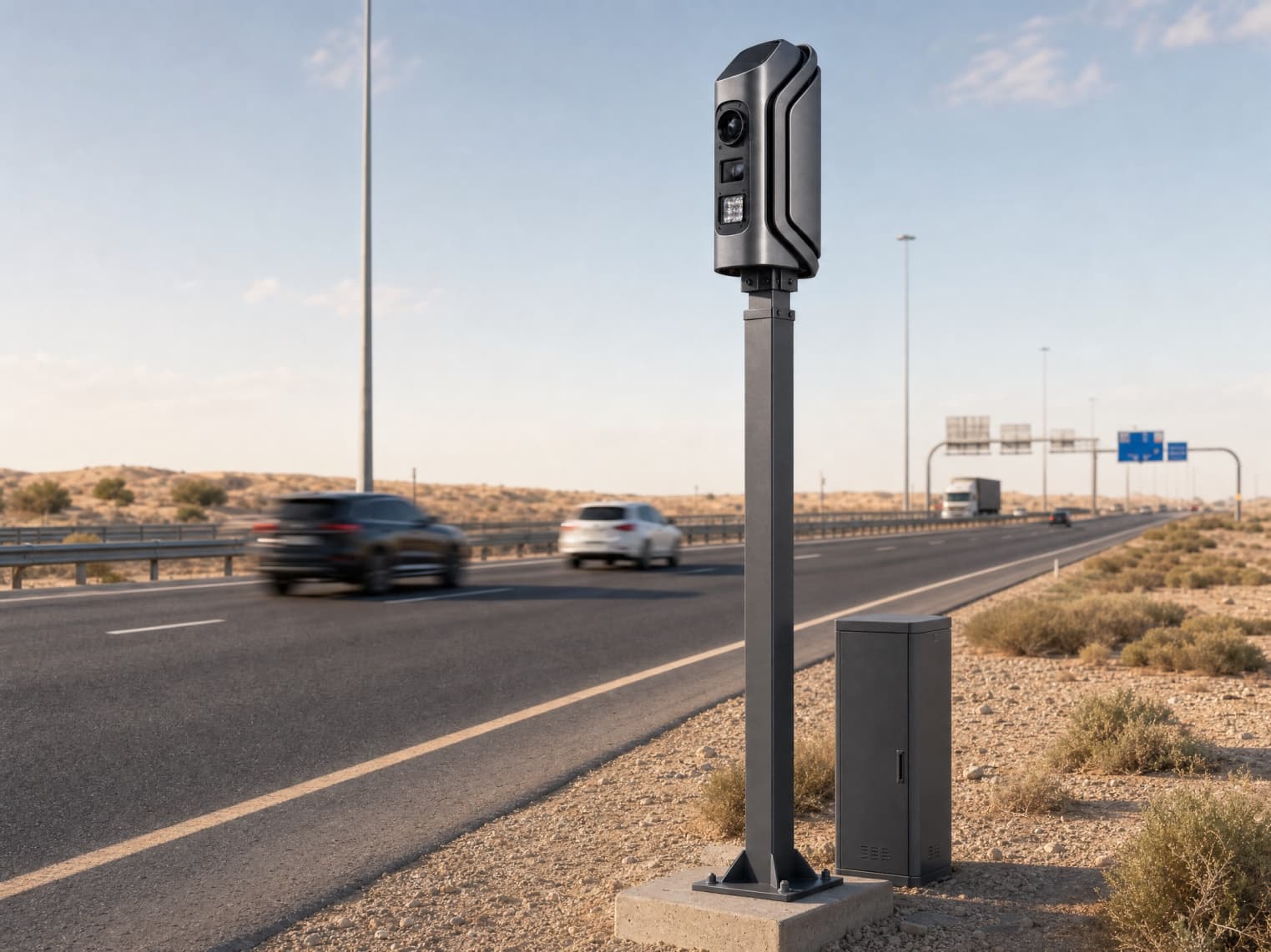 Sentinel-MX enforcement platform deployed on a multi-lane highway